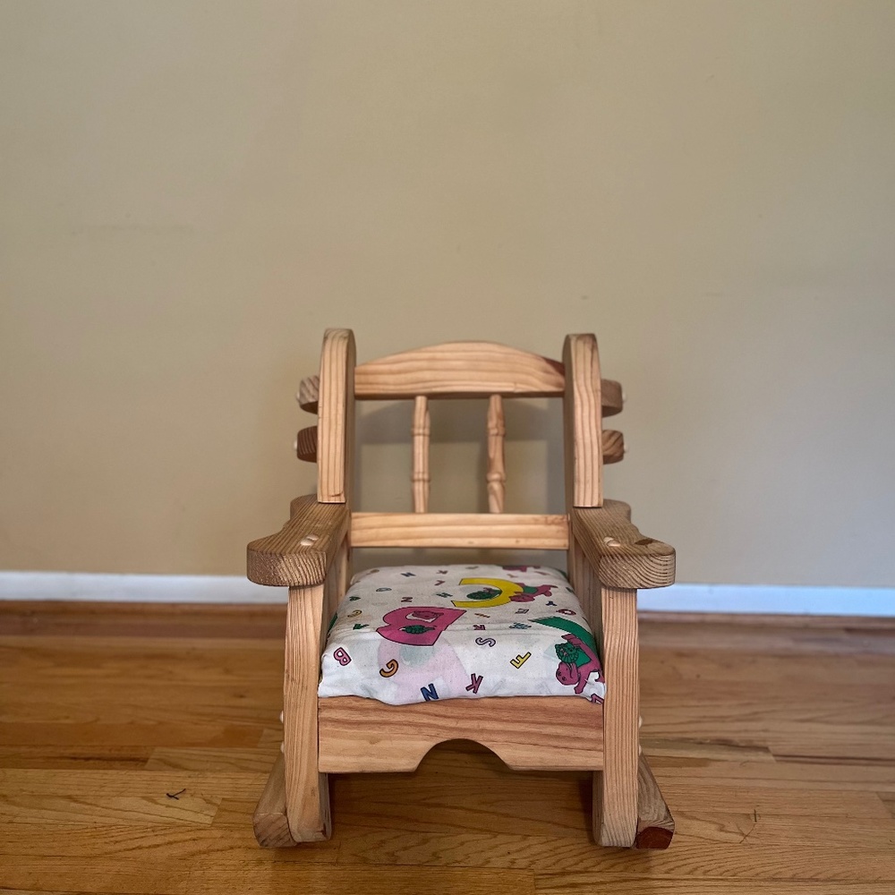 Toddler Solid Wood Handmade Rocking Chair